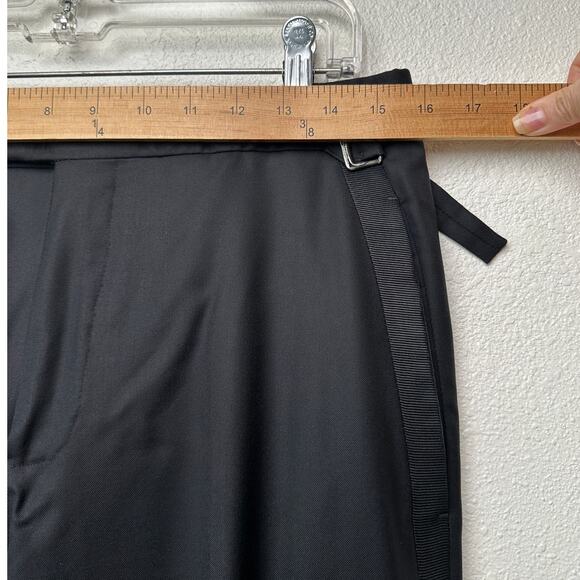 Tom Ford Black Tuxedo Trousers Men’s Size 46 Grosgrain Side Stripe - Picture 12 of 14